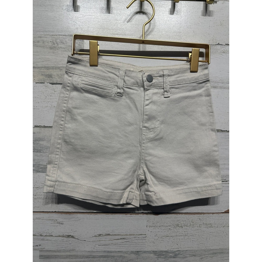 Copper Key Shorts Kids Size 10 Cream Off-White Stretch‎ Twill EUC